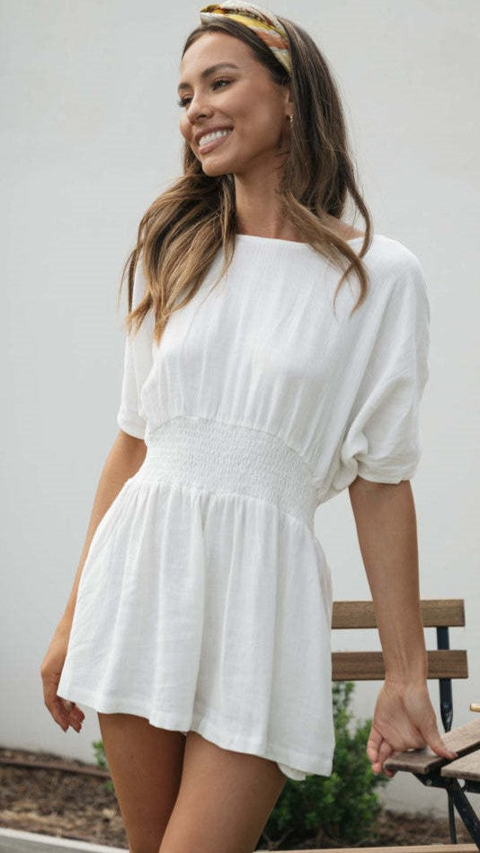 Innocent White Romper