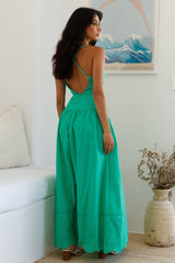 Winery On The Coast Maxi Dress Green