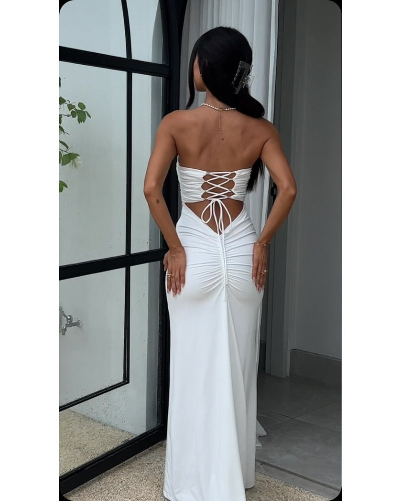 2024ss sexy pure desire strappy dress