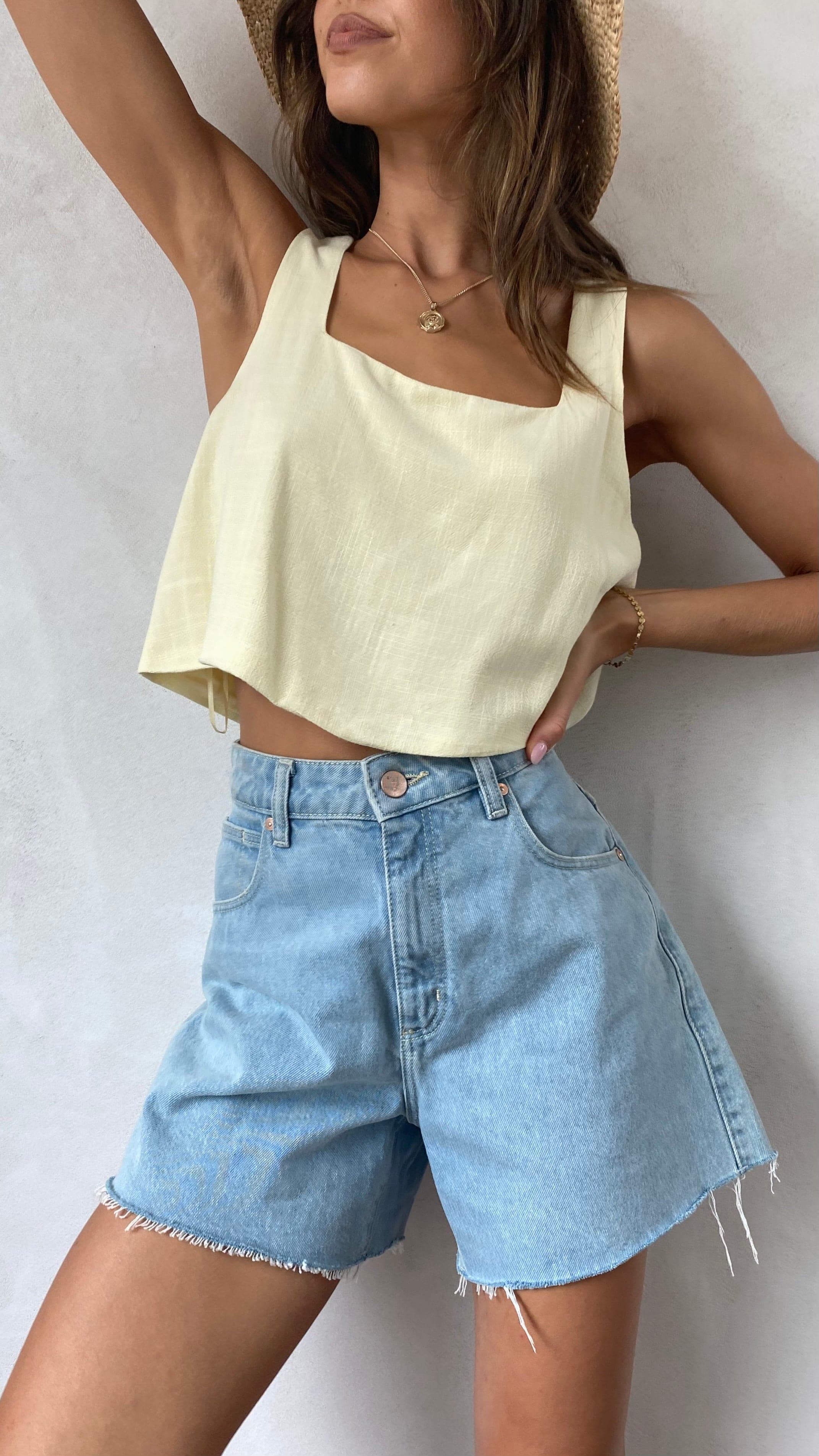 Orabella Crop Top - Yellow